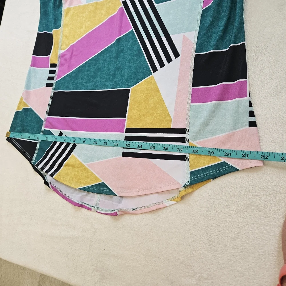 Fila Sport Women Colorful Geometric Workout Exercise Top - Picture 5 of 7
